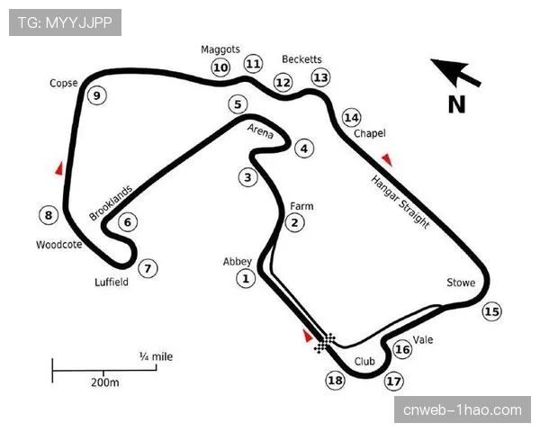 银石赛道Maggots Becketts弯道组合产生6.5G极限压力
